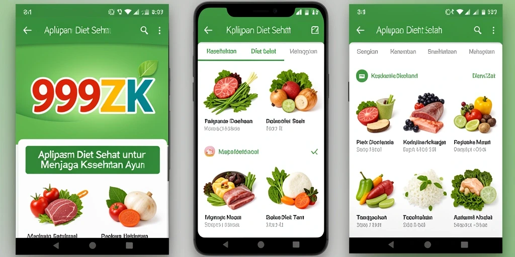 Tampilan antarmuka aplikasi 999ZK yang ramah pengguna dan informatif.