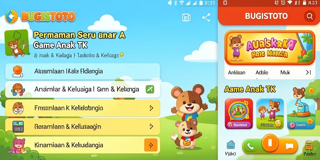 Tampilan antarmuka interaktif dan menyenangkan dari BUGISTOTO.