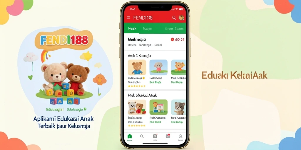Tampilan interaktif aplikasi FENDI188 untuk edukasi anak.