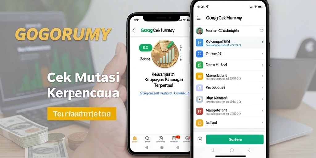 Tampilan antarmuka GOGORUMMY yang sederhana dan efisien untuk cek mutasi.
