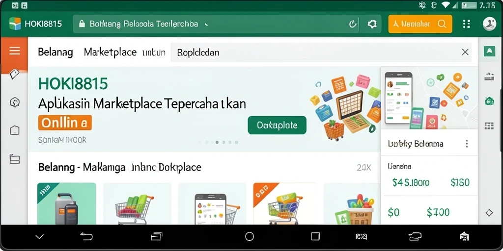 Tampilan antarmuka pengguna HOKI8815 yang menarik dan modern.