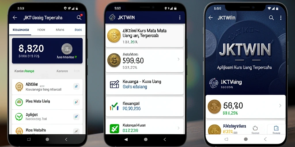 Tampilan antarmuka aplikasi JKTWIN yang informatif dan mudah dipahami.