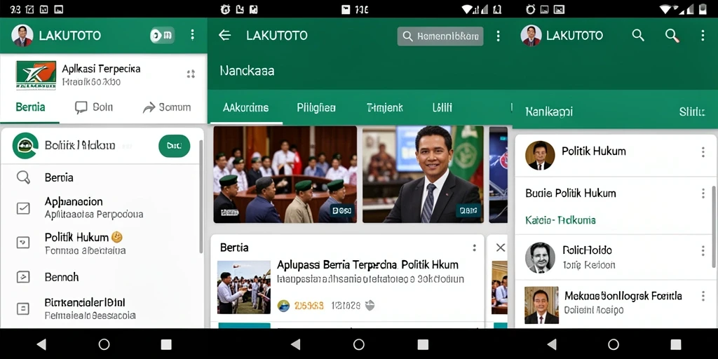 Antarmuka LAKUTOTO yang modern dan informatif.
