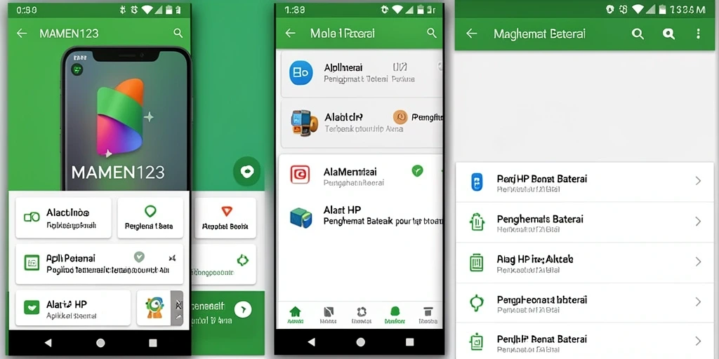 Antarmuka MAMEN123 untuk penghematan baterai yang efektif dan mudah digunakan.