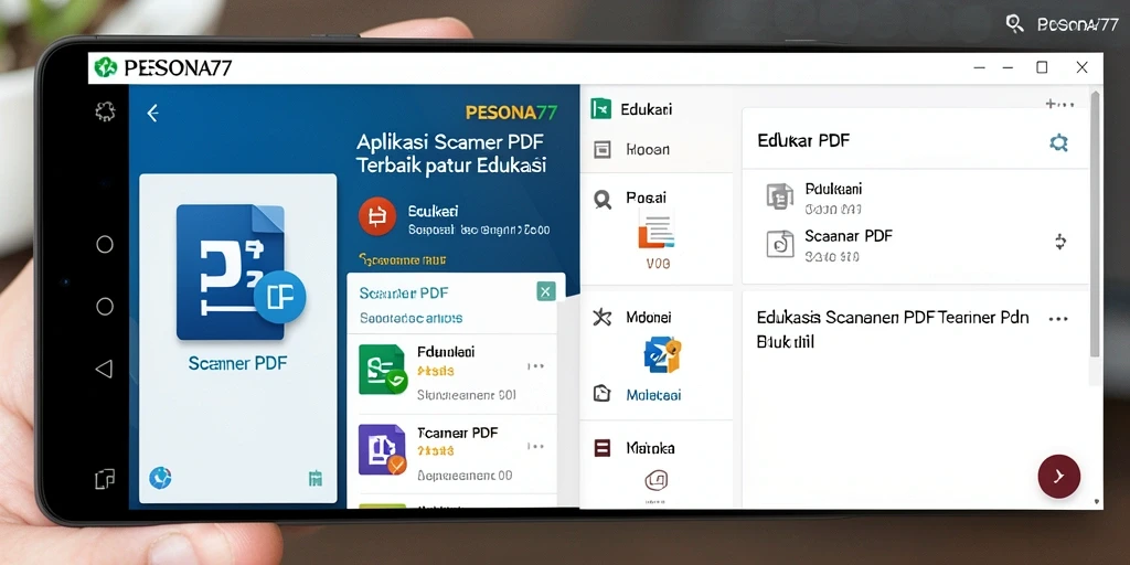 Antarmuka PESONA77 menampilkan kemudahan penggunaan dalam pemindaian PDF.