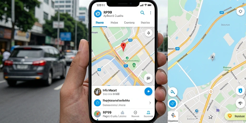 Antarmuka aplikasi RP99 menampilkan informasi lalu lintas yang jelas.